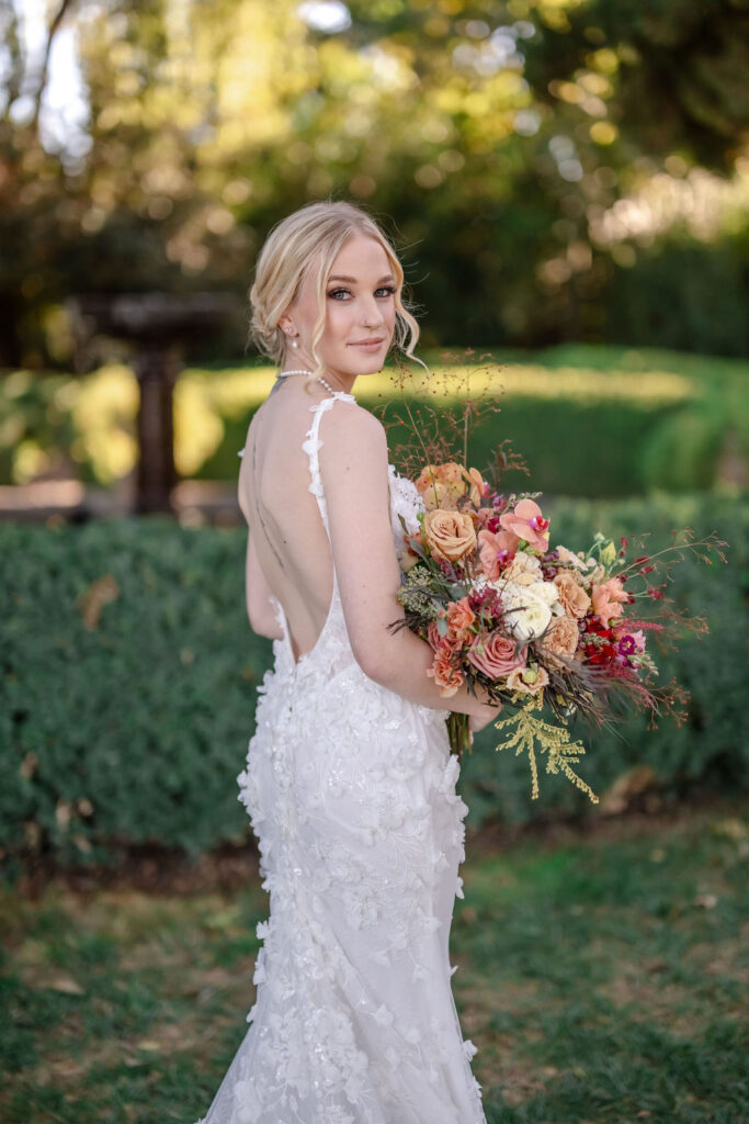 Park Winters Wedding. Bride portraits.