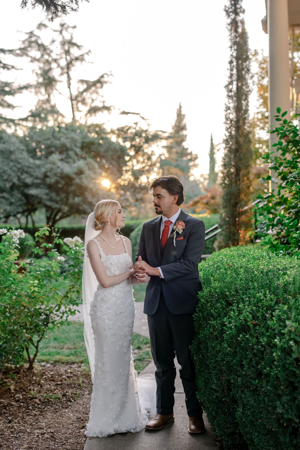 California Valley wedding at Park Winters in Yolo Valley. Couple portraits.