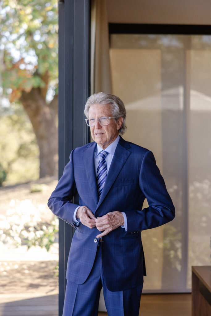 Sonoma wedding venue, Montage Healdsburg with bride and groom first look.