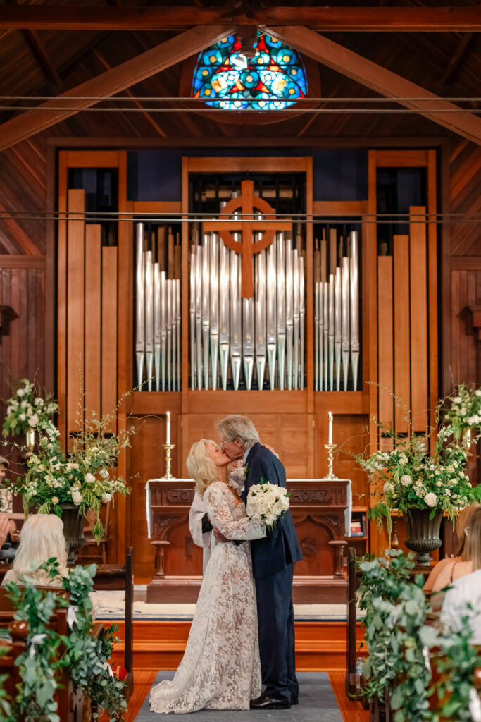 Quaint church ceremony in Healdsburg California