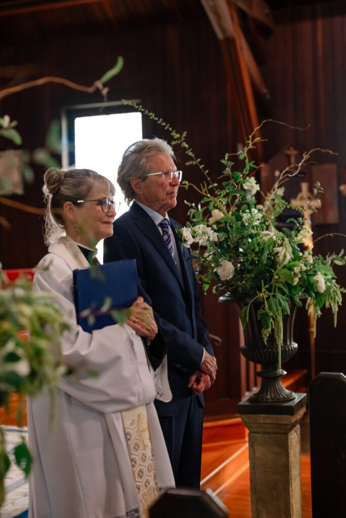 Quaint church ceremony in Healdsburg  California
